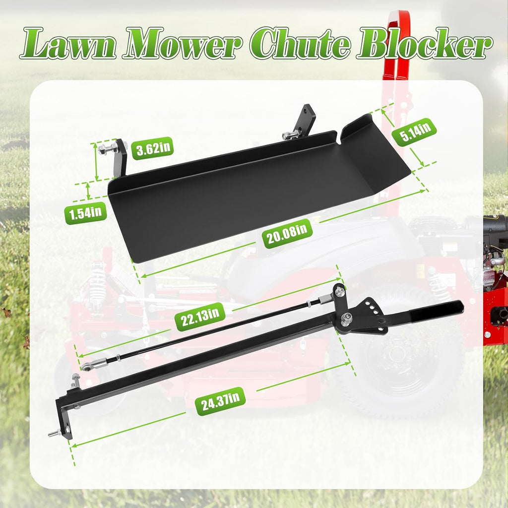 Mower Chute Blocker, Fit for Ferris IS700Z ISX800 ISX2200 ISX3300, Fit for Ferris 60' ICD Deck Mowers & Snapper PRO, Precision Grass Discharge Control
