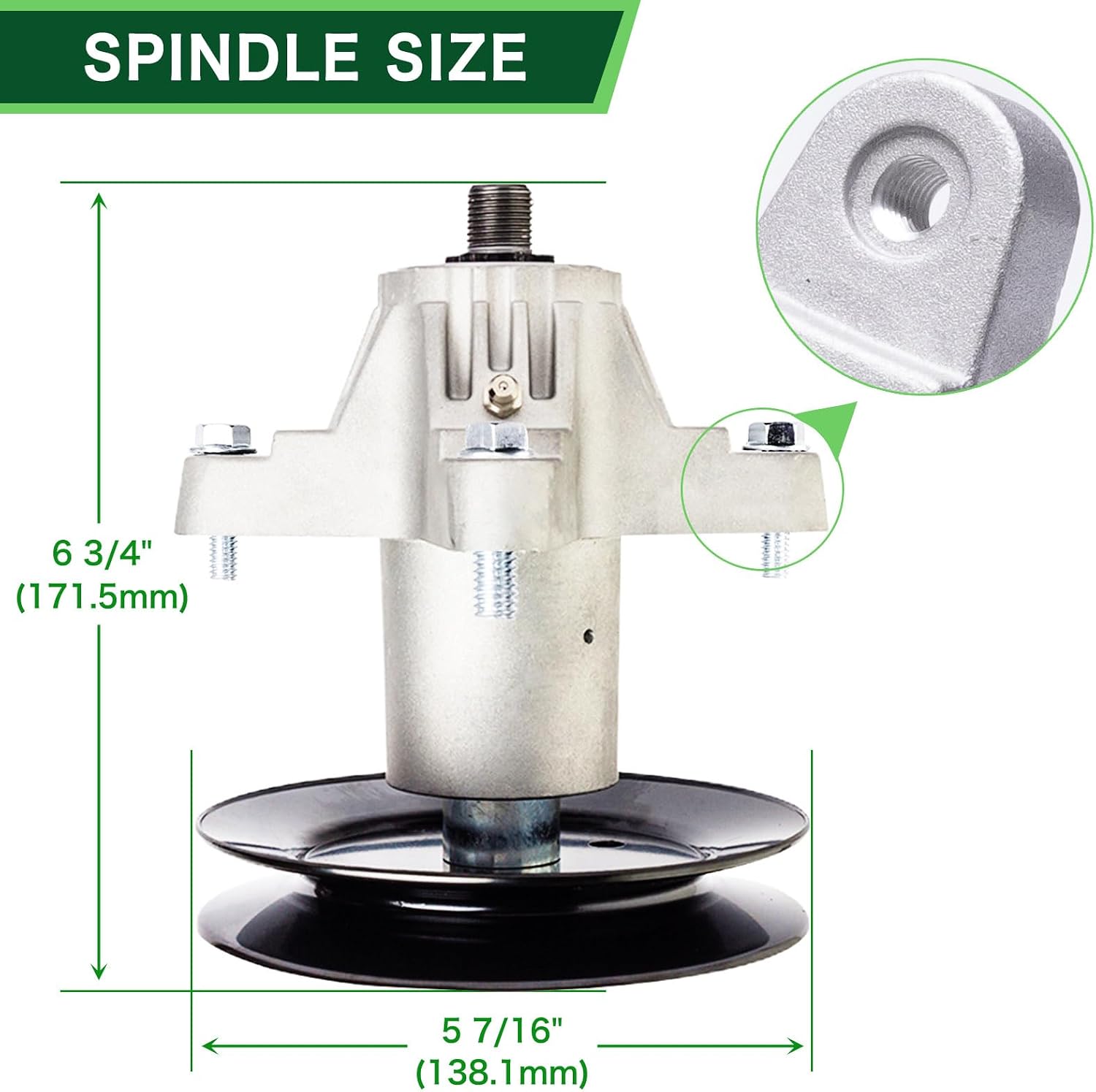 54 inch Deck Spindle Kit for MTD Cub Cad et RZT L54KH L54KW S54 Zero Turn Mower（3） Spindle 618-05137（3） Blade 742-0677 （2） Idler 753-04129（1） Idler 756-04511B（1） Be lt 954-04329