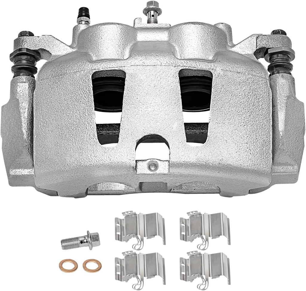 Detroit Axle - Front 2pc Brake Calipers for Chrysler Pacifica Town & Country Dodge Grand Caravan Ram C/V Routan, 2 Disc Brake Calipers Replacement