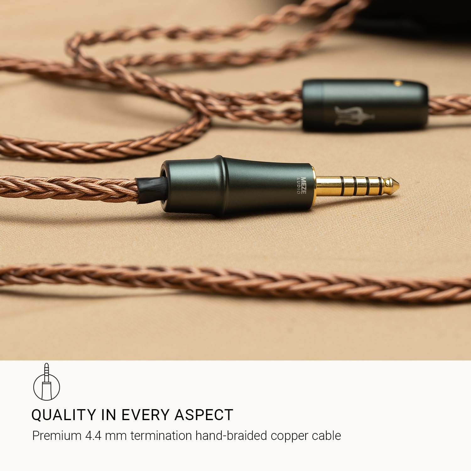 MEZE AUDIO | LIRIC 2nd Generation | Wired Over-Ear Closed-Back Planar Magnetic Headphones for Audiophiles | Macassar Ebony Wood Earcups | Detachable Magnetic Earpads | Premium Braided Cable Included