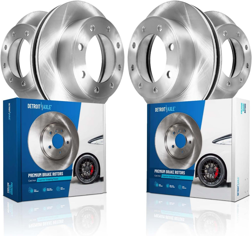 Detroit Axle - Brake Rotors for Chevrolet GMC Silverado Sierra 3500 HD, Disc Brake Rotors 2020 2021 2022 2023 2024 2025 Replacement : 13.98' inch Front and Rear Rotor