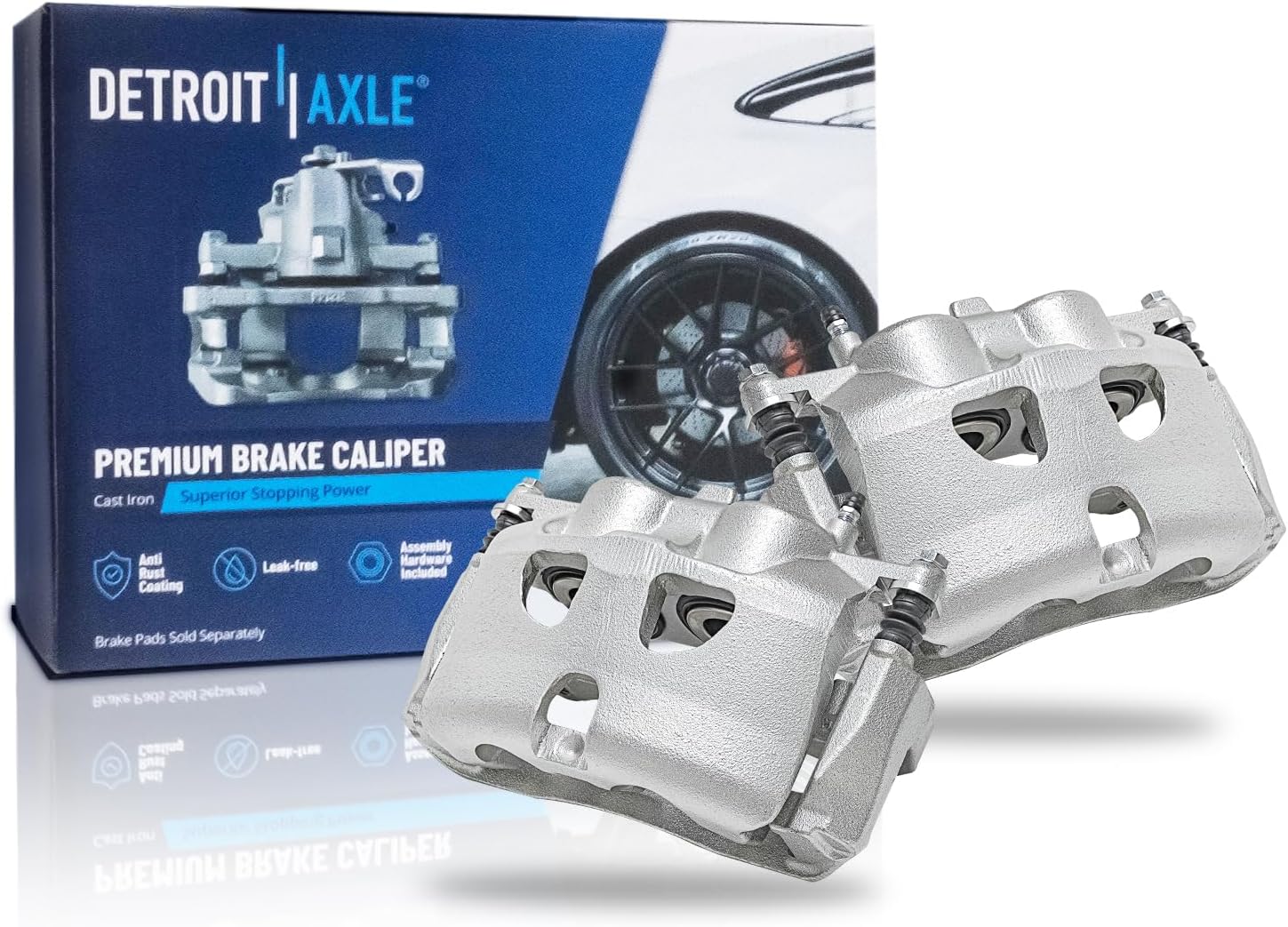 Detroit Axle - Front Brake Kit for Ford Expedition F-150 Lincoln Navigator Brake Rotors Ceramic Brakes Pads Brake Calipers Replacement: 13.78' inch Front Rotors