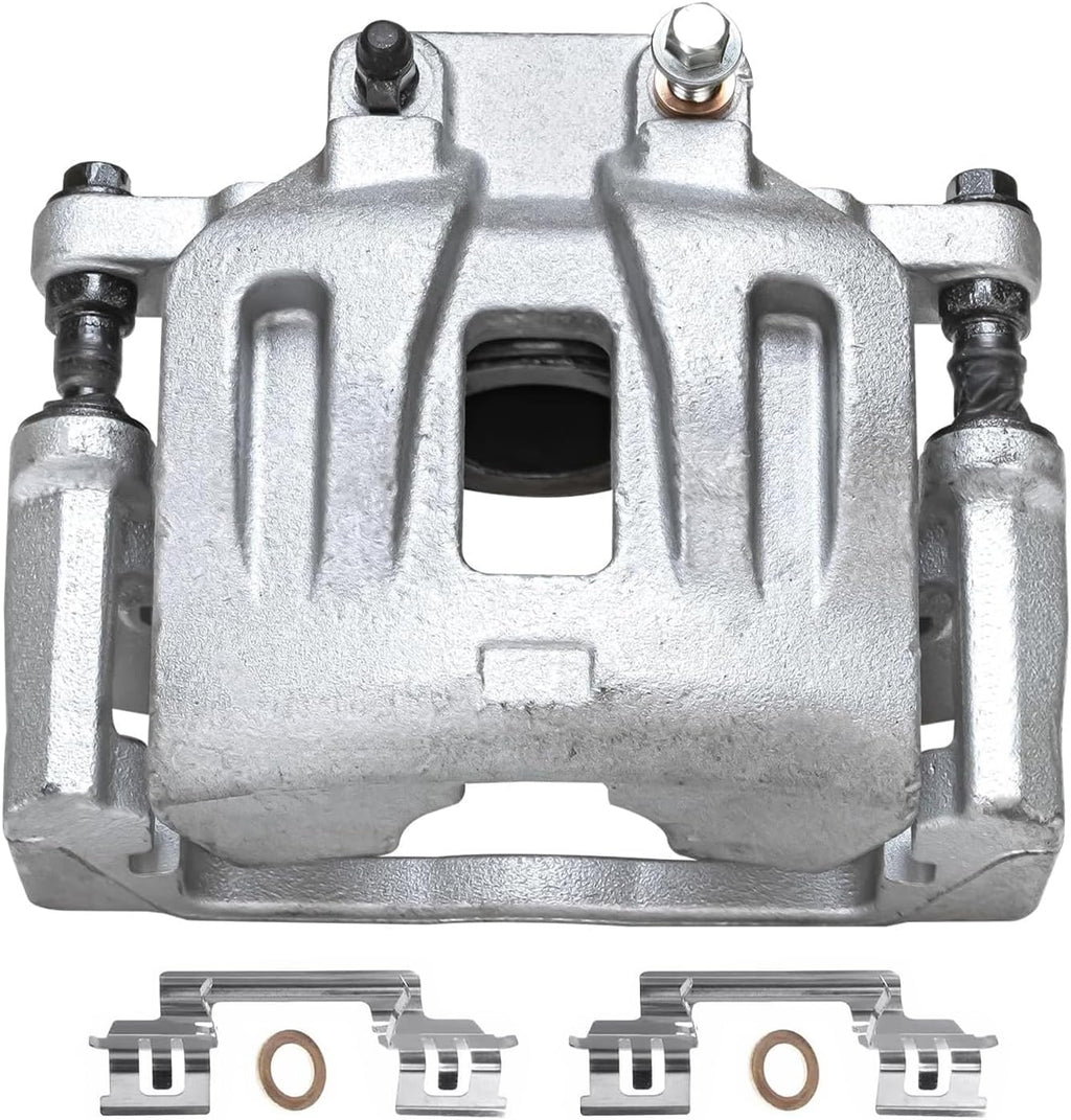 Detroit Axle - 2pc Front Brake Calipers for Dodge Challenger Charger Magnum Chrysler 300 Disc Brake Calipers with Brackets Replacement Brake Calipers Assembly