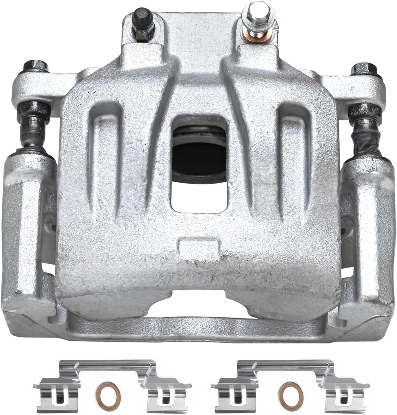 Detroit Axle - 2pc Front Brake Calipers for Dodge Challenger Charger Magnum Chrysler 300 Disc Brake Calipers with Brackets Replacement Brake Calipers Assembly