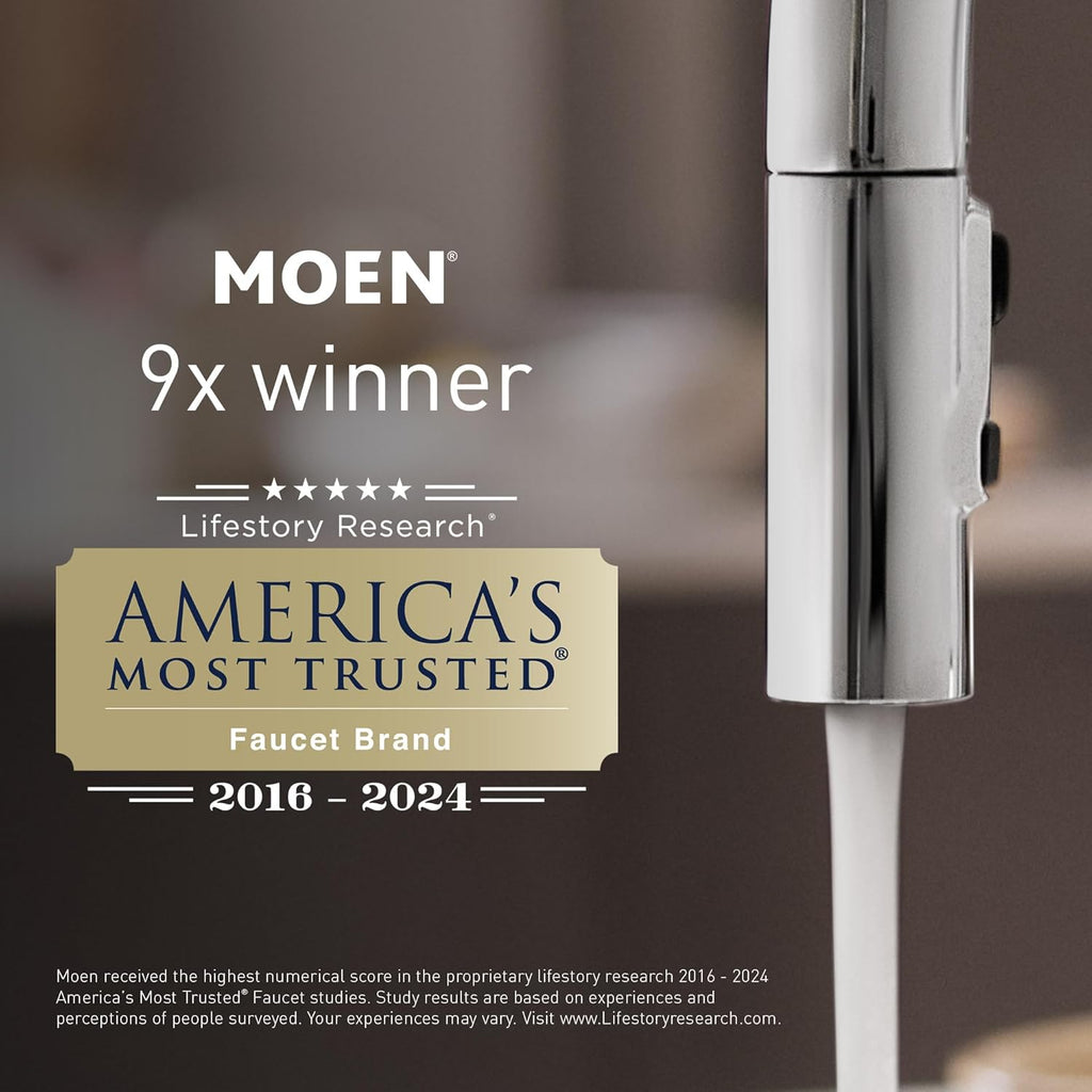 Moen S6345EPBN Velocity Eco-Performance Two-Function 8-1/2' Diameter Spray Rainshower Showerhead, Brushed Nickel
