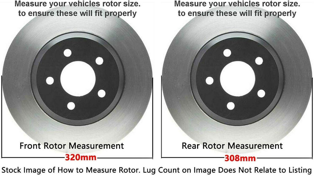 Detroit Axle - Brake Kit for INFINITI 05 FX35 FX45, 11-13 M37 M56, 12-13 M35h, 11-14 Nissan Murano, Replacement 12.58' inch Front & 12.13' inch Rear Drilled & Slotted Brake Rotors Ceramic Brake Pads