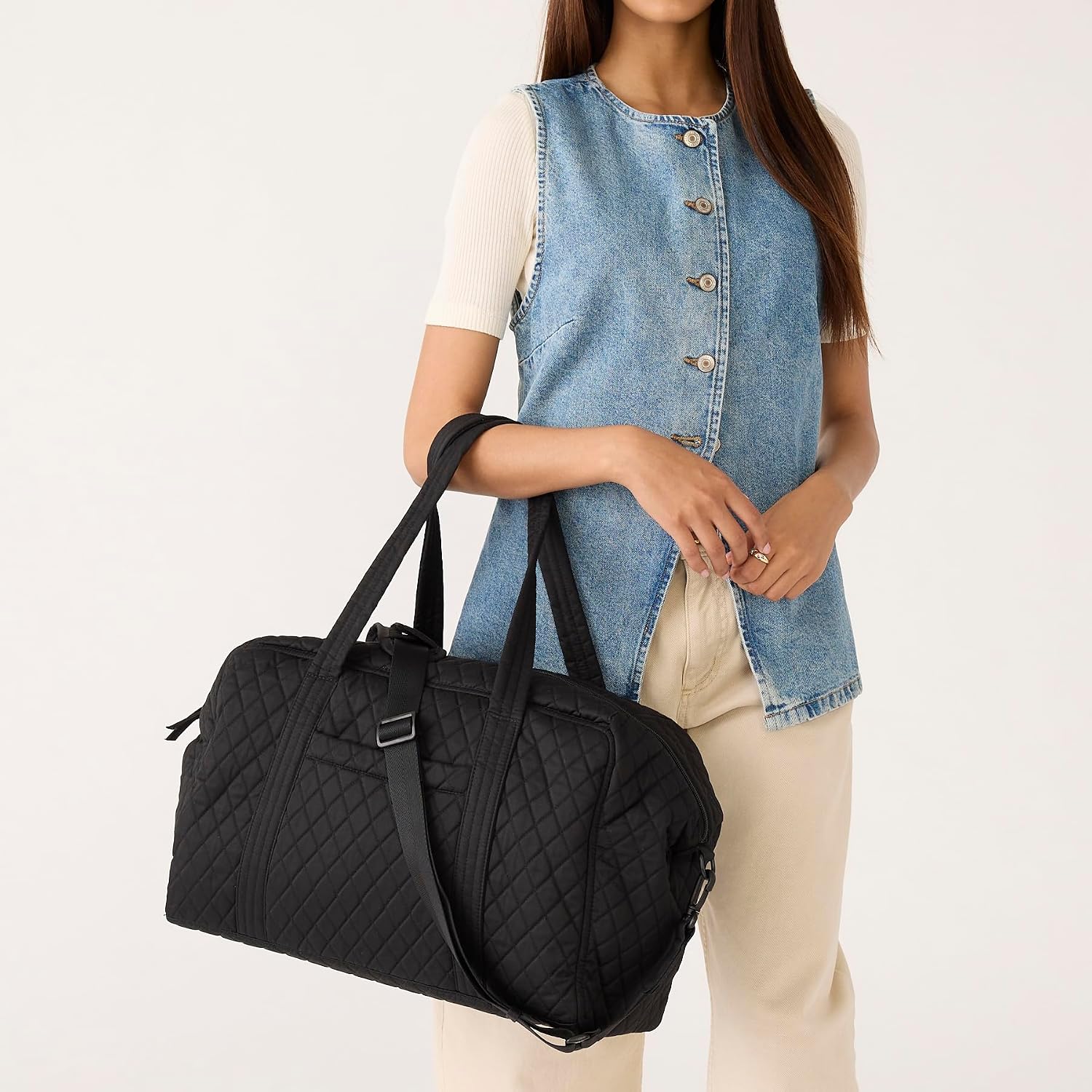 Vera Bradley Women's Miramar Weekender Travel Bag - Premium Cotton