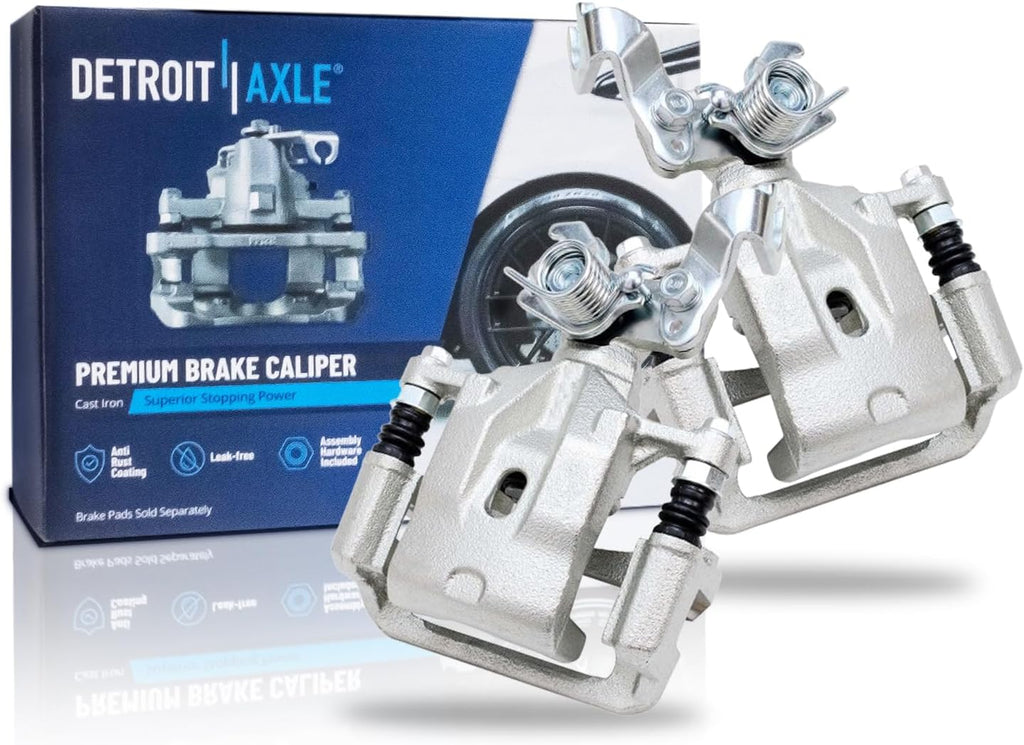 Detroit Axle - Rear Brake Kit for Ford Fusion Lincoln MKZ Zephyr Mazda 6 Mercury Milan, Brake Rotors Ceramic Brakes Pads Brake Calipers Replacement
