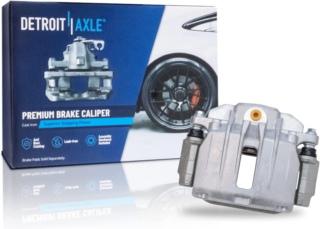 Detroit Axle - Rear Brake Kit for Chevy GMC Silverado Sierra 1500 Astro Tahoe Safari Yukon Disc Brake Rotors Brake Caliper Ceramic Brakes Pads Replacement