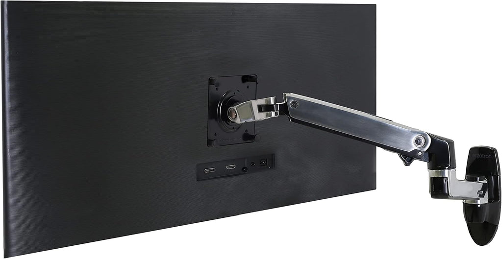 Ergotron – LX Single Monitor Arm, VESA Wall Mount – for Monitors Up to 34 Inches, 7 to 25 lbs – Polished Aluminum