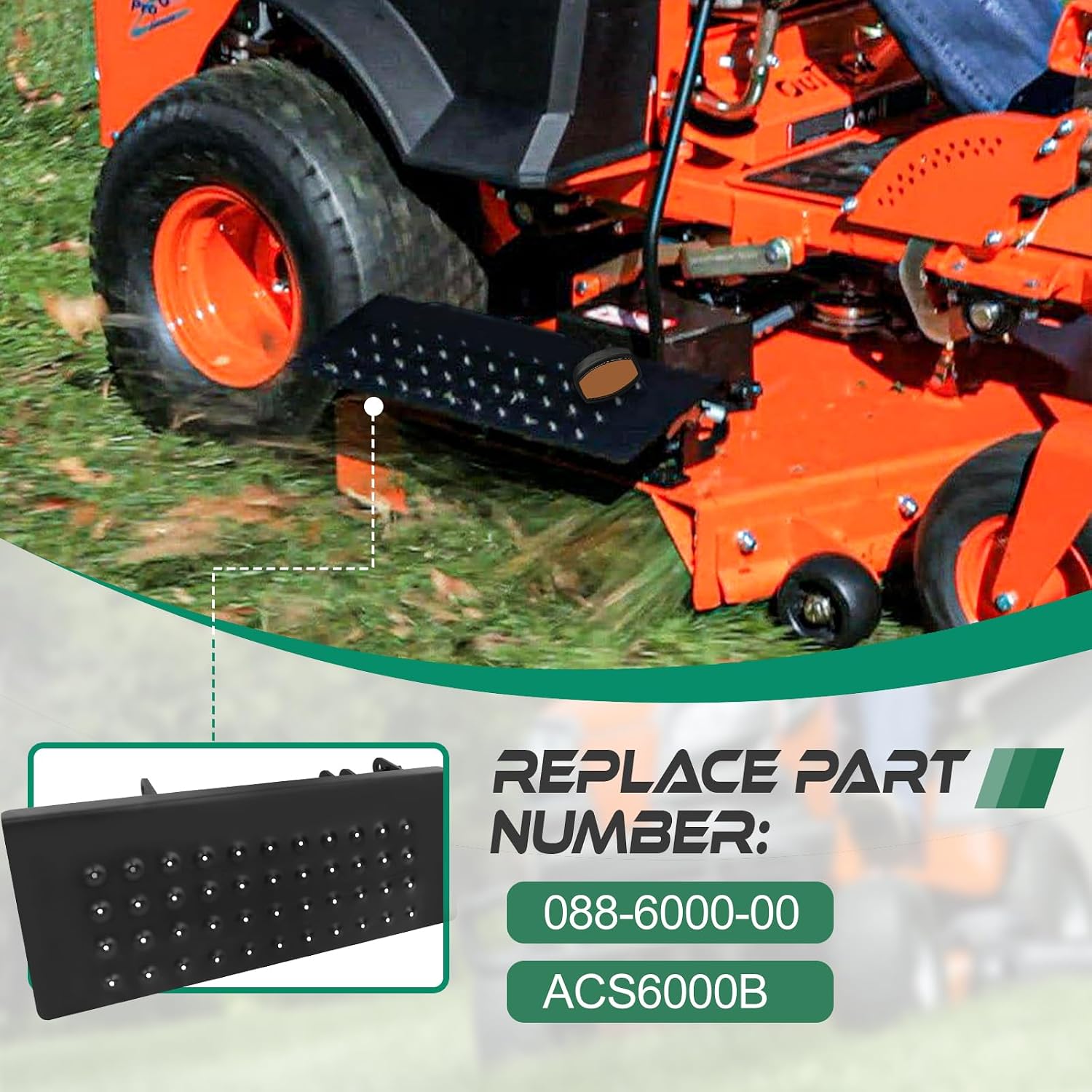 ACS6000B Advanced Chute System Compatible with Bad Boy Mowers, 54' / 60' / 61' / 72', Chute Blocker Replace Part Number 088-6000-00, 088600000