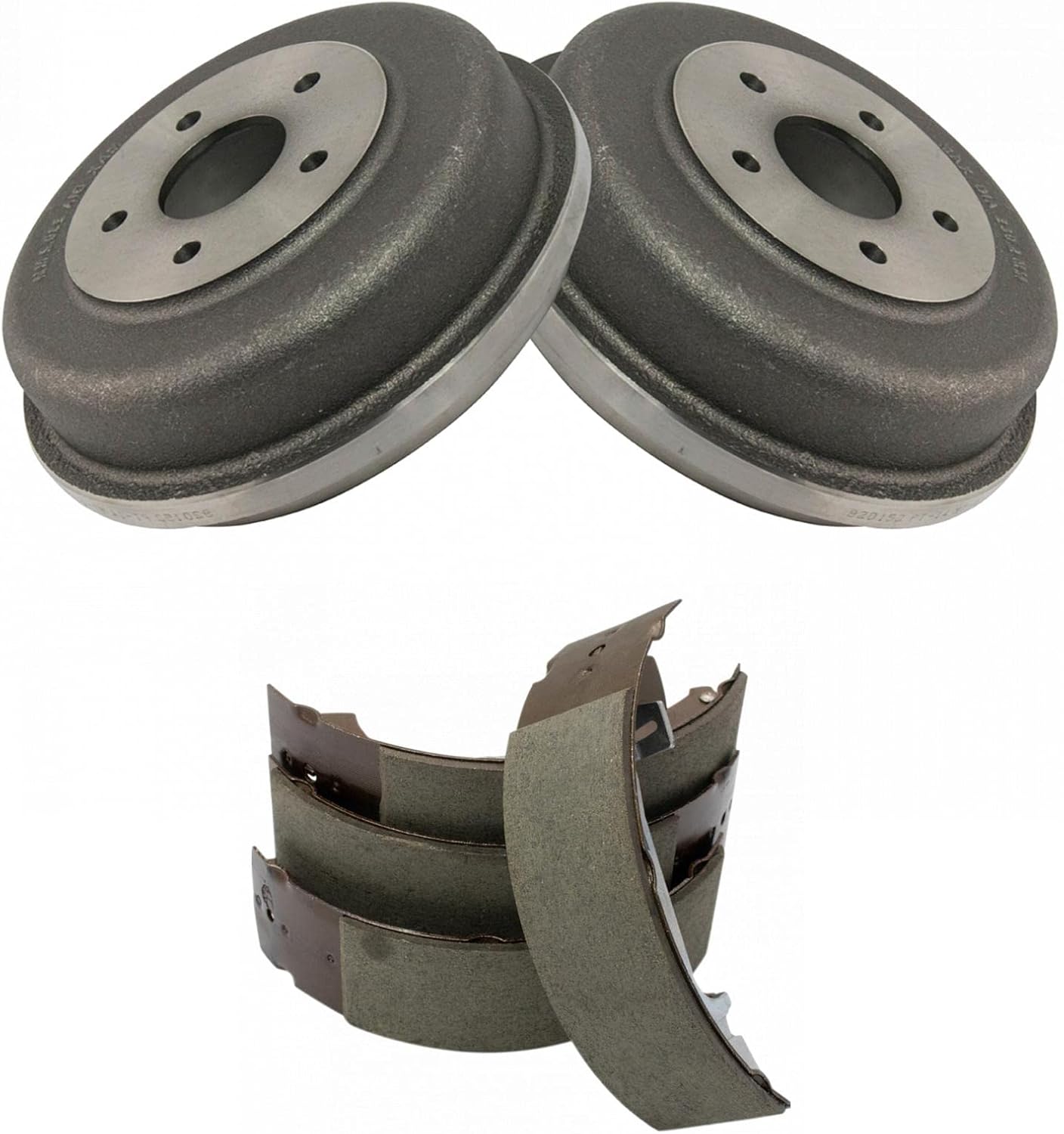 TRQ Rear Brake Shoe and Drum Kit for Ford | for 2010-2013 Ford Transit Connect