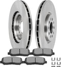 SCITOO Disc Brake Pads and Rotors Front 12.99' Rotors Replacement For Chrysler For 200 2015-2017,For Jeep For Cherokee 2014-2019, 5/Lugs Vented Brake Kits