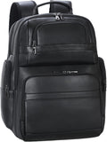 TIDING Men's Vintage Leather Backpack 15.6' Laptop Bag Large Capacity Business Travel Hiking Shoulder Daypacks