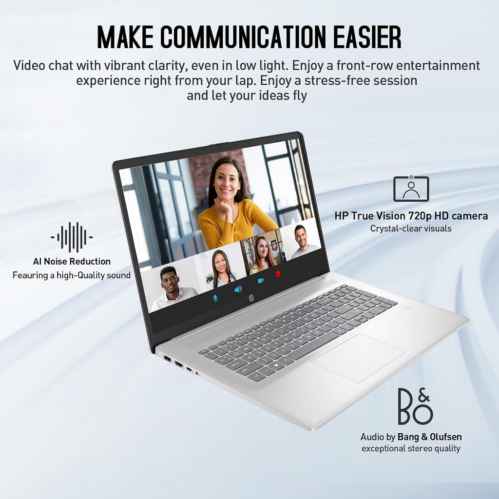 HP 17 Inch Laptop Touchscreen Computer, 17.3' HD+ Touch Screen Business Laptop PC, Intel Core i7,32GB RAM, 1TB SSD,Windows 11 Pro,Backlit,Number Pad,Fingerprint