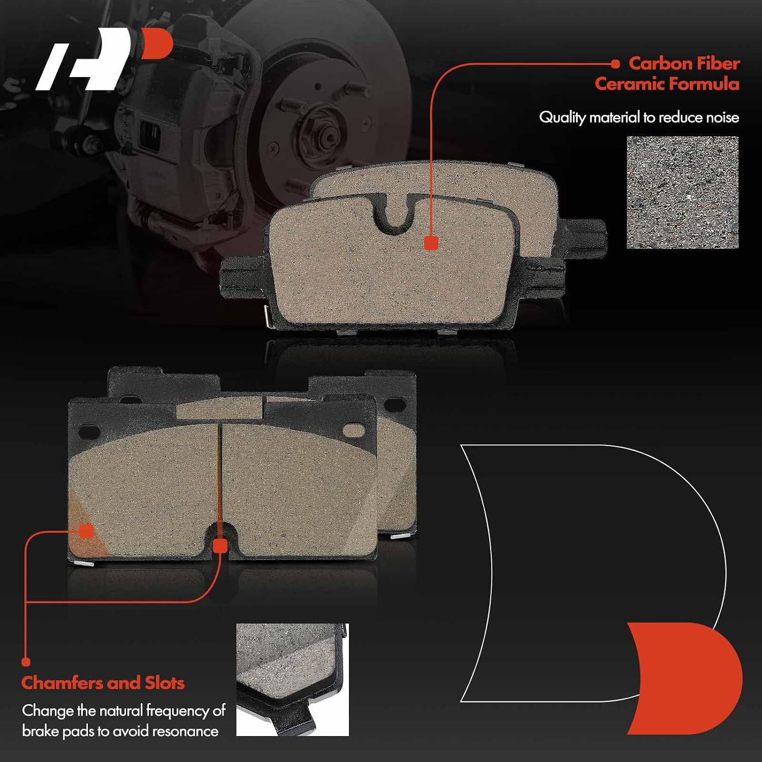 A-Premium Front and Rear Drilled and Slotted Disc Brake Rotors + Ceramic Pads Kit Compatible with Select Chevy, GMC & Cadillac Models - Silverado 1500, Tahoe, Sierra 1500, Yukon, Escalade, 12-PC Set