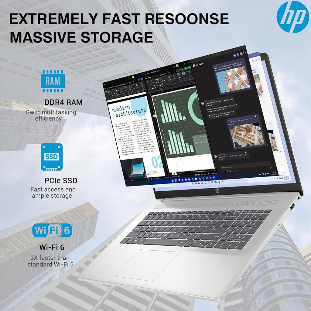 HP-Laptops Touchscreen-17inch - Windows 11 - Stylus Pen - AMD Ryzen 5 7530U - College Students Business - 2024 Computadoras Laptop en oferta - Wi-Fi 6 - Large Screen (64GB RAM |1TB PCIe SSD)