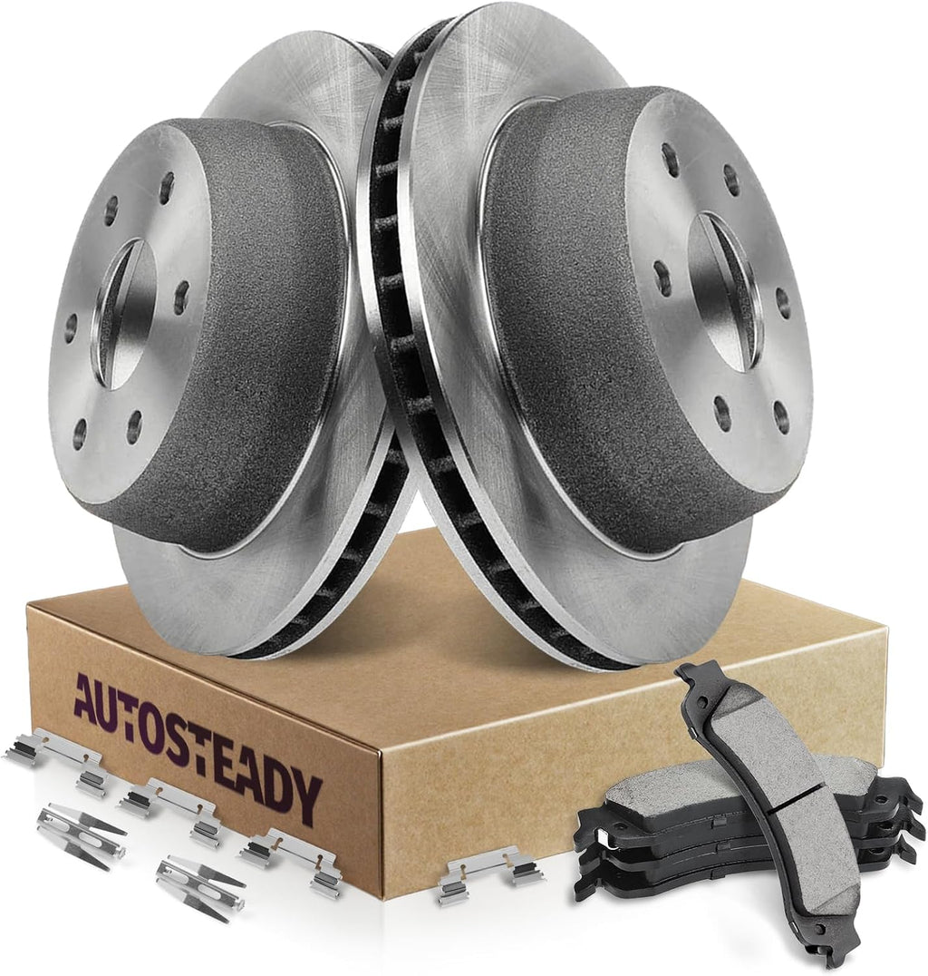 12.99' Rear Brake Kit Replacement for 2001 2002 2003 2004 2005 2006 Chevy Silverado Suburban Avalanche 1500, for GMC Sierra Yukon XL 1500 Brakes and Rotors, Ceramic Brakes
