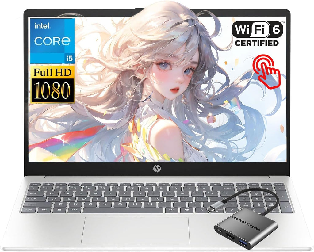 HP 15.6' Touchscreen Business i5 Laptop, Intel 10-Core i5-1334U(Beat i7-1250U), 16GB RAM 1TB SSD, FHD IPS Laptop Computer for College Students Study Home Private Webcam WiFi 6 Bluetooth 5.4 Win 11