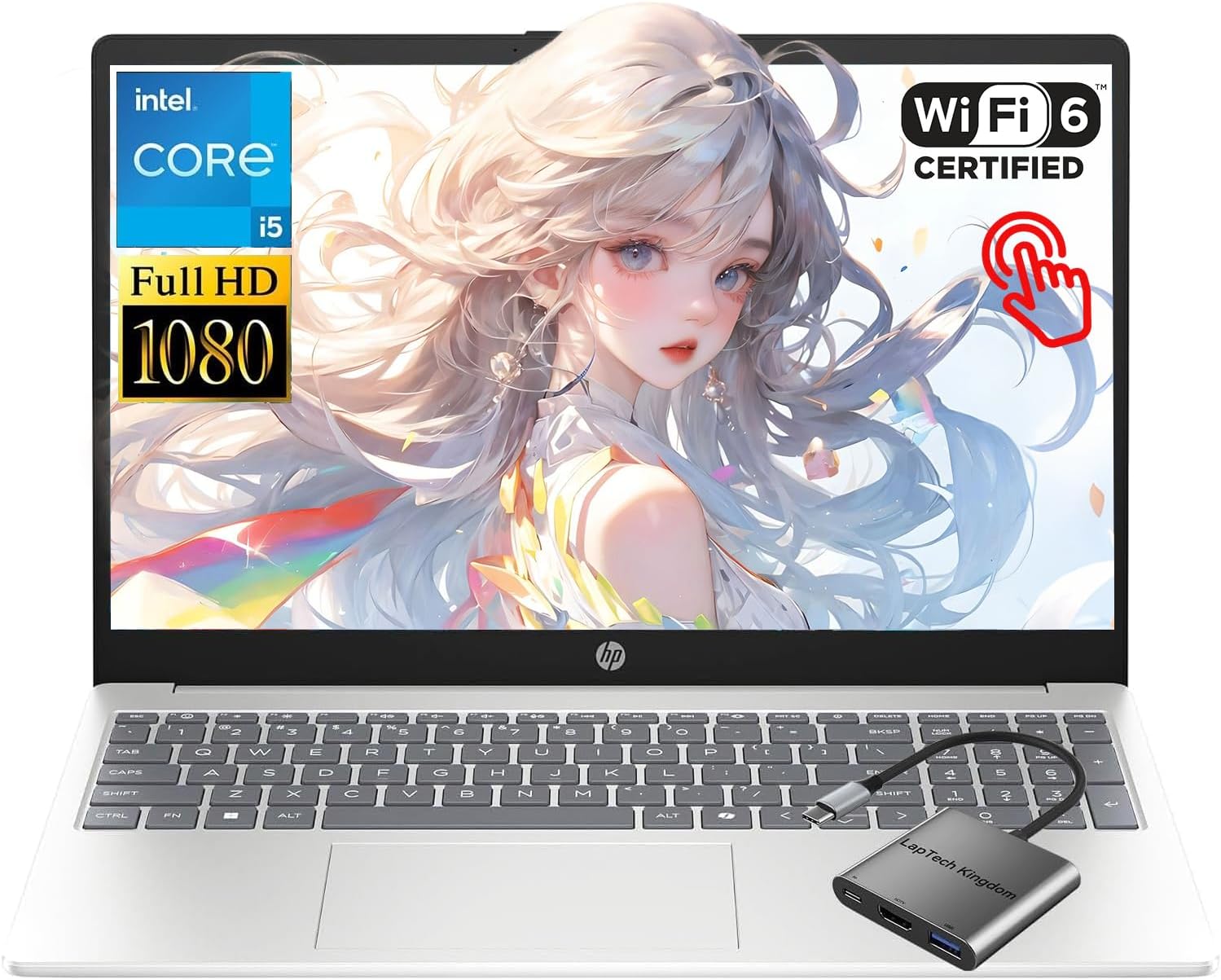 HP 15.6' Touchscreen Business i5 Laptop, Intel 10-Core i5-1334U(Beat i7-1250U), 16GB RAM 1TB SSD, FHD IPS Laptop Computer for College Students Study Home Private Webcam WiFi 6 Bluetooth 5.4 Win 11
