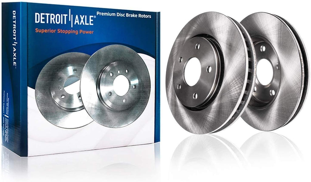 Detroit Axle - Front Brake Kit for Chevrolet Malibu Pontiac G6 Saturn Aura, Disc Brake Rotors Ceramic Brake Pads Wheel Lug Nuts Replacement: 11.65'' inch Front Rotors