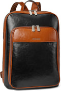 BOSTANTEN Leather Laptop Backpack for Women 15.6 inch Computer Bag Travel Work Daypack