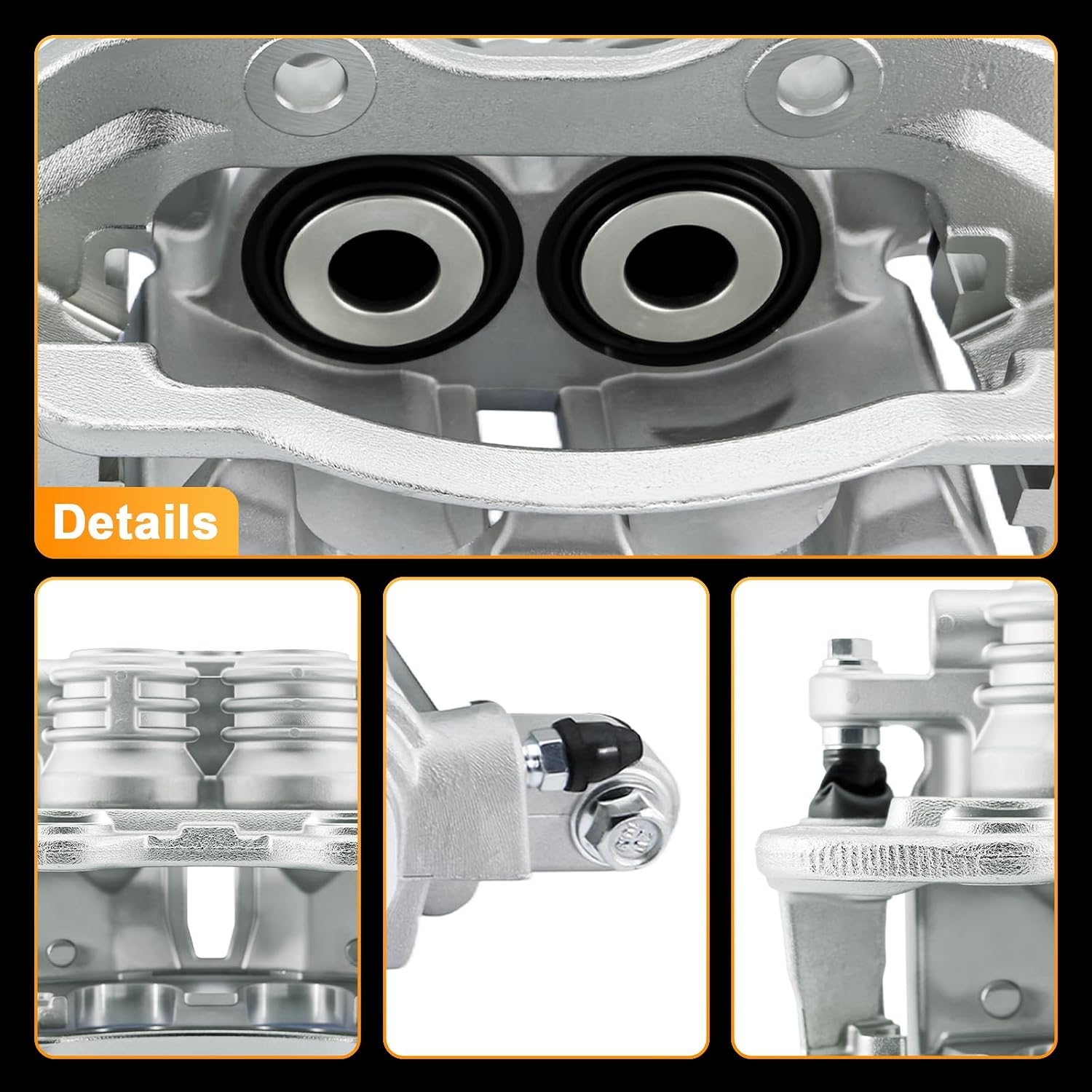 Betthand Rear Brake Calipers Fit for 2003-2006 Chevy Silverado 1500, 2000-2006 Tahoe, 2000-2006 Suburban 1500, 2002-2006 GMC Sierra 1500, 2000-2006 Yukon, 4.3/4.8/5.3/5.7/6L: 18B4764+18B4765