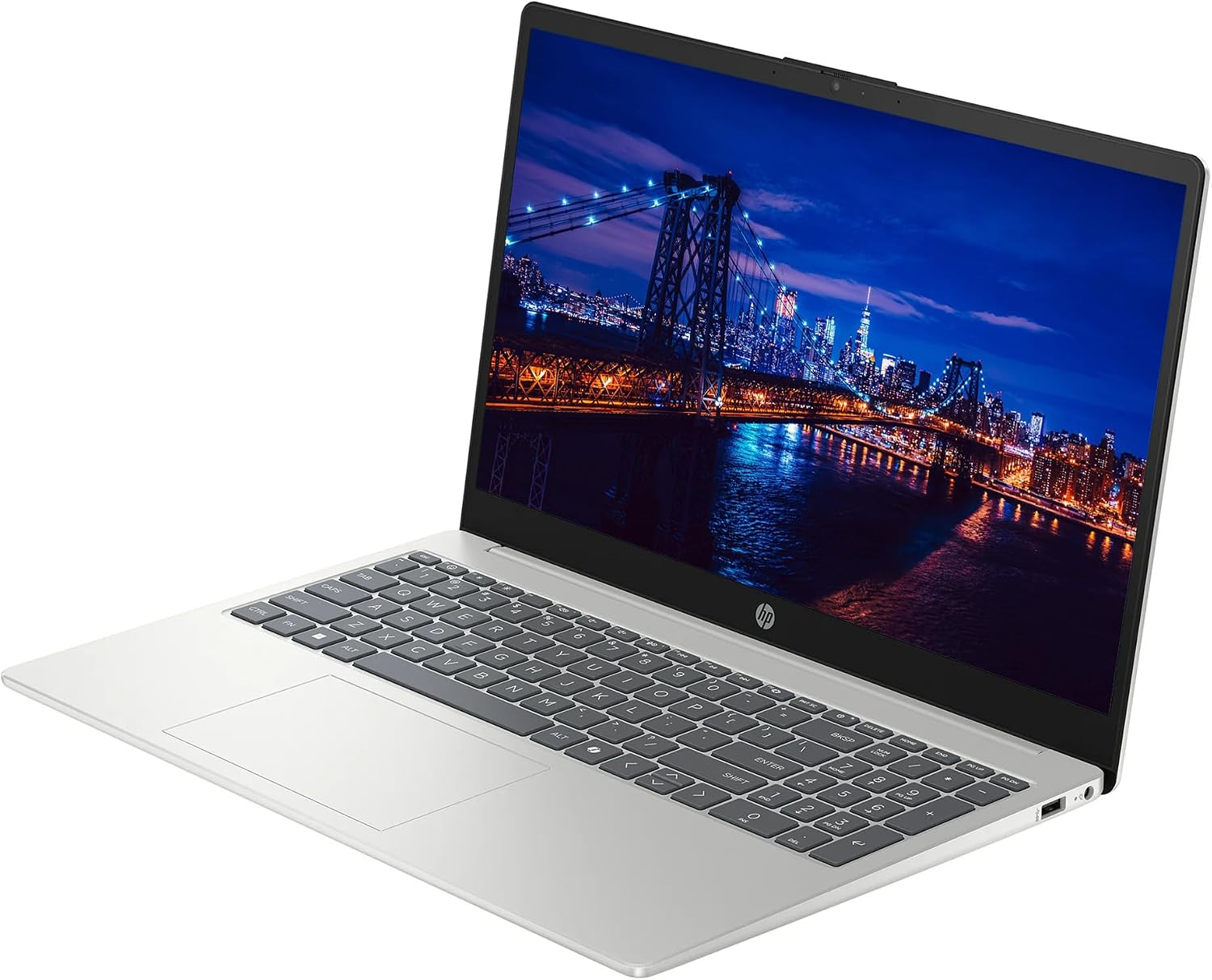 HP Touchscreen 15.6' FHD Business Laptop Computer, Intel Core i7-1355U 10-Core Processor, Windows 11 Home, 40GB RAM 2TB SSD, Numeric Keypad, SageNova Earphones, Natural Silver