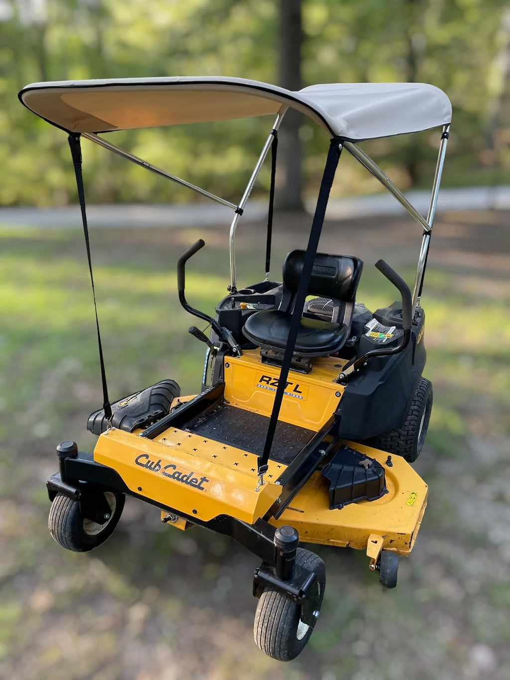Extra Large Sun Shade Canopy for Zero Turn Lawn Mower - Compatible with John Deere, Kubota, Cub Cadet, Troy-Bilt & Others- Reduce Heat and Glare with this Umbrella Canopy for your Zero Turn Mower