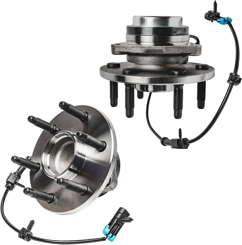 Detroit Axle - 2WD Front Wheel Bearing Hubs Brake Kit for Chevy GMC Silverado Sierra Yukon XL Express Savana 2500 Tahoe Wheel Bearing Hubs Brake Rotors Brake Pads Replacement : 12 inch Rotor