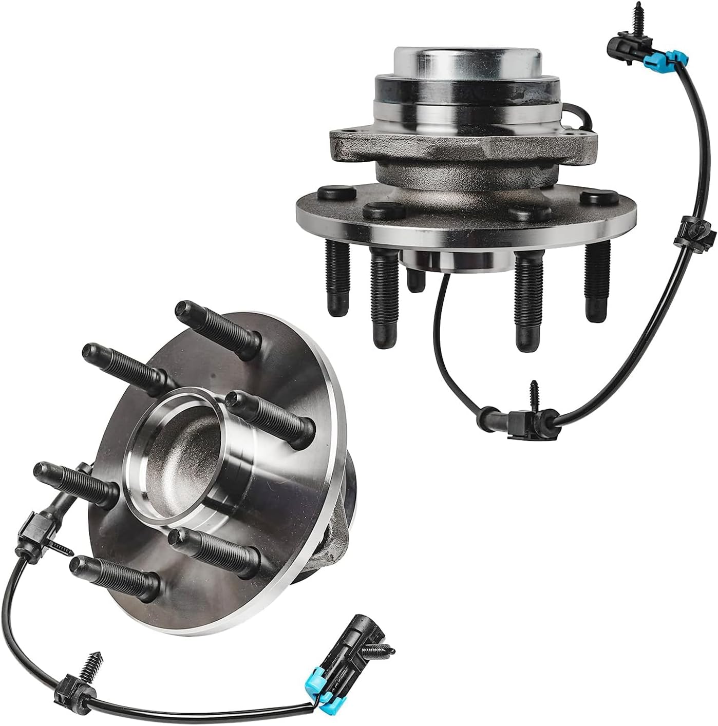 Detroit Axle - 2WD Front Wheel Bearing Hubs Brake Kit for Chevy GMC Silverado Sierra Yukon XL Express Savana 2500 Tahoe Wheel Bearing Hubs Brake Rotors Brake Pads Replacement : 12 inch Rotor