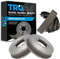 TRQ Rear Brake Shoe & Drum Kit Compatible with 2005-2021 Toyota Tacoma