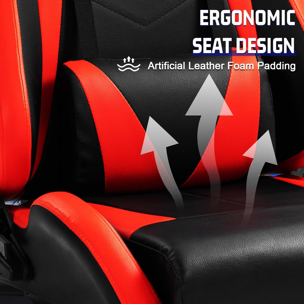 Marada 8040 Aluminum Profile Racing Simulator Cockpit,Fit For Fanatec,for Thrustmaster, for Moza, for Logitech g29 g920, Sim Racing Cockpit with Monitor Mount and Seat, Excluding Electronic Devices