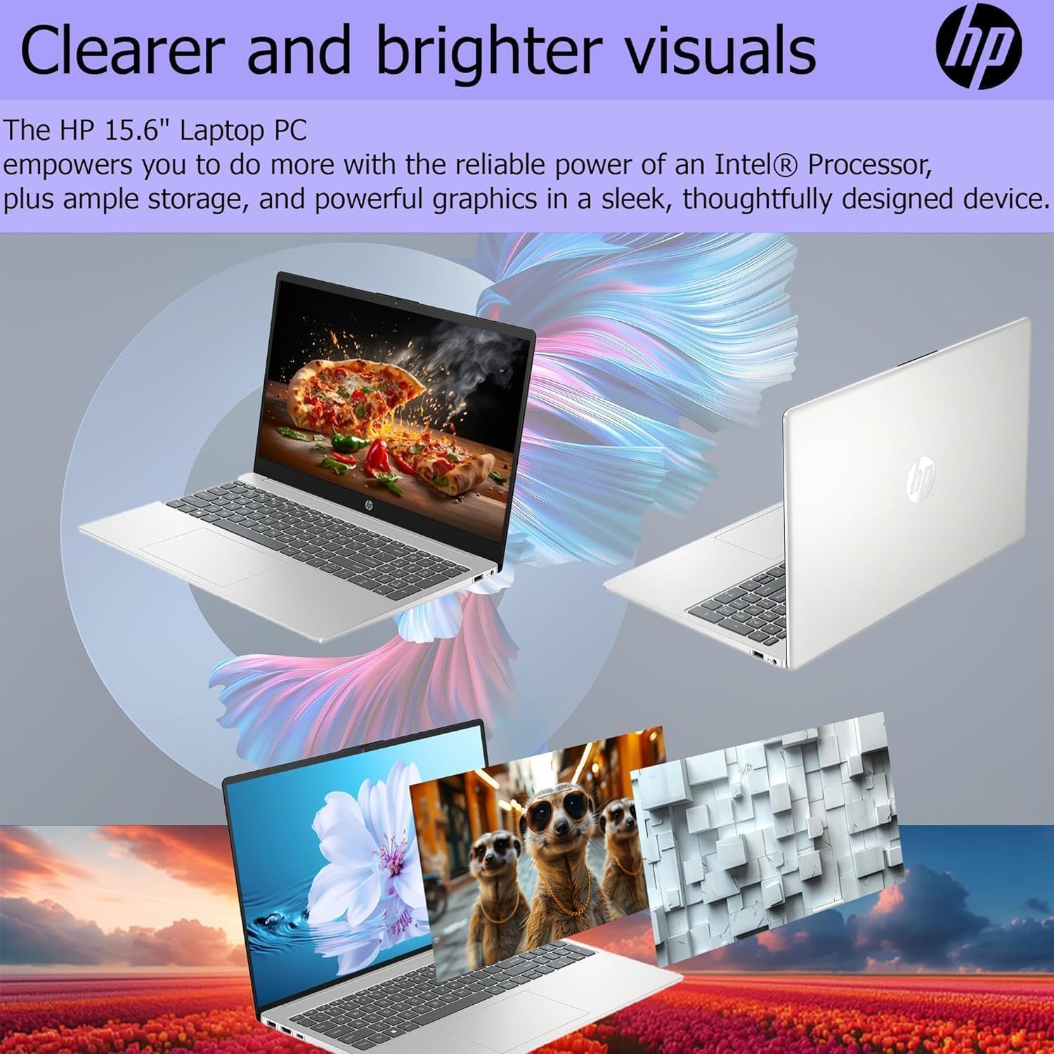 HP New Pavilion 15.6' Business & Student Laptop Computer, Touch-Screen, 32GB RAM, 1TB SSD, 6-Cores Intel Core i3-1215U Processor, USB-C, HDMI, Long Battery Life, AI Noise Removal, Win 11, WOWPC