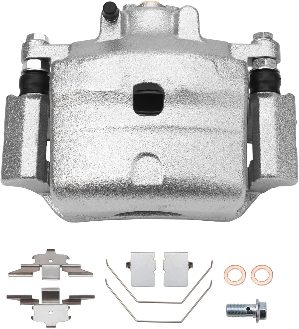 Detroit Axle - Front Disc Rotors Brake Pads Right Caliper Replacement for 2006-2012 Mazda 6 Fusion MKZ Zephyr Milan - 5pc Set