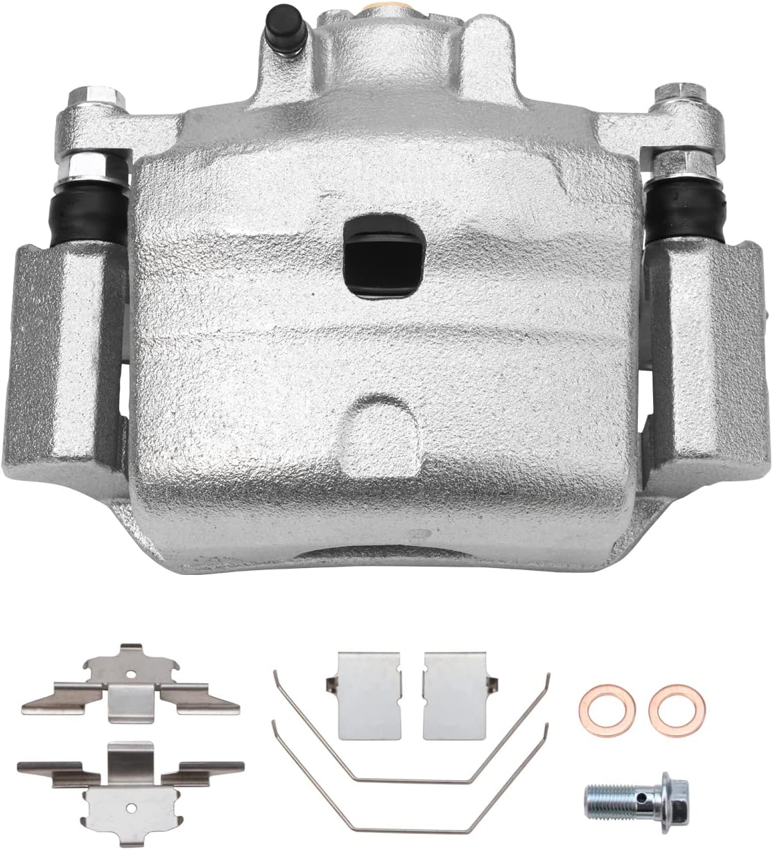 Detroit Axle - Front Disc Rotors Brake Pads Right Caliper Replacement for 2006-2012 Mazda 6 Fusion MKZ Zephyr Milan - 5pc Set