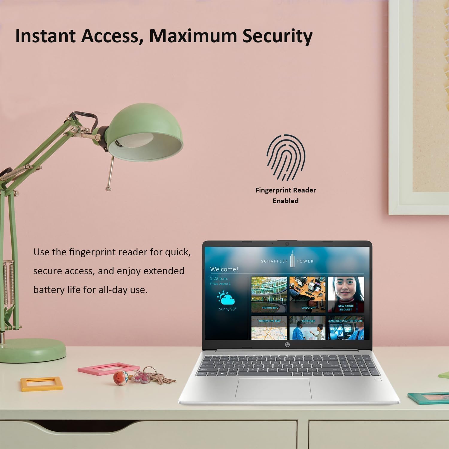 HP Pavilion 15.6' FHD Laptop | Intel 8-Core CPU | 32GB RAM | 1TB Storage (512GB SSD & 500GB P500 Portable SSD Red) | Wi-Fi 6 | Fingerprint Reader | Type-C | Webcam | HDMI | Windows 11