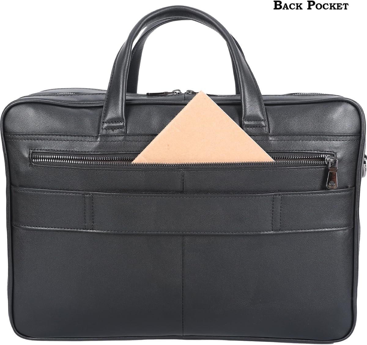 STAR VISTA Sforza Large 18' Laptop Messenger Bag, Leather Briefcase for Men, Business Travel, YKK Zippers and Brass Hardware