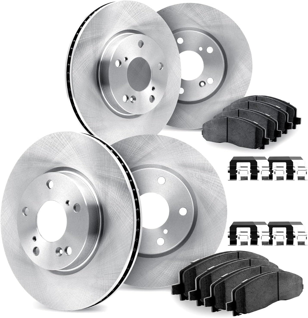Dynamic Friction Company Front and Rear Brake Kit Fits 2016-2021 Subaru WRX| 5000 Advanced Pads, Blank Rotors| Hardware| 12.4' Front & 11.8' Rear