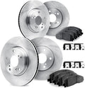 Dynamic Friction Company Front and Rear Brake Kit Fits 2016-2021 Subaru WRX| 5000 Advanced Pads, Blank Rotors| Hardware| 12.4' Front & 11.8' Rear