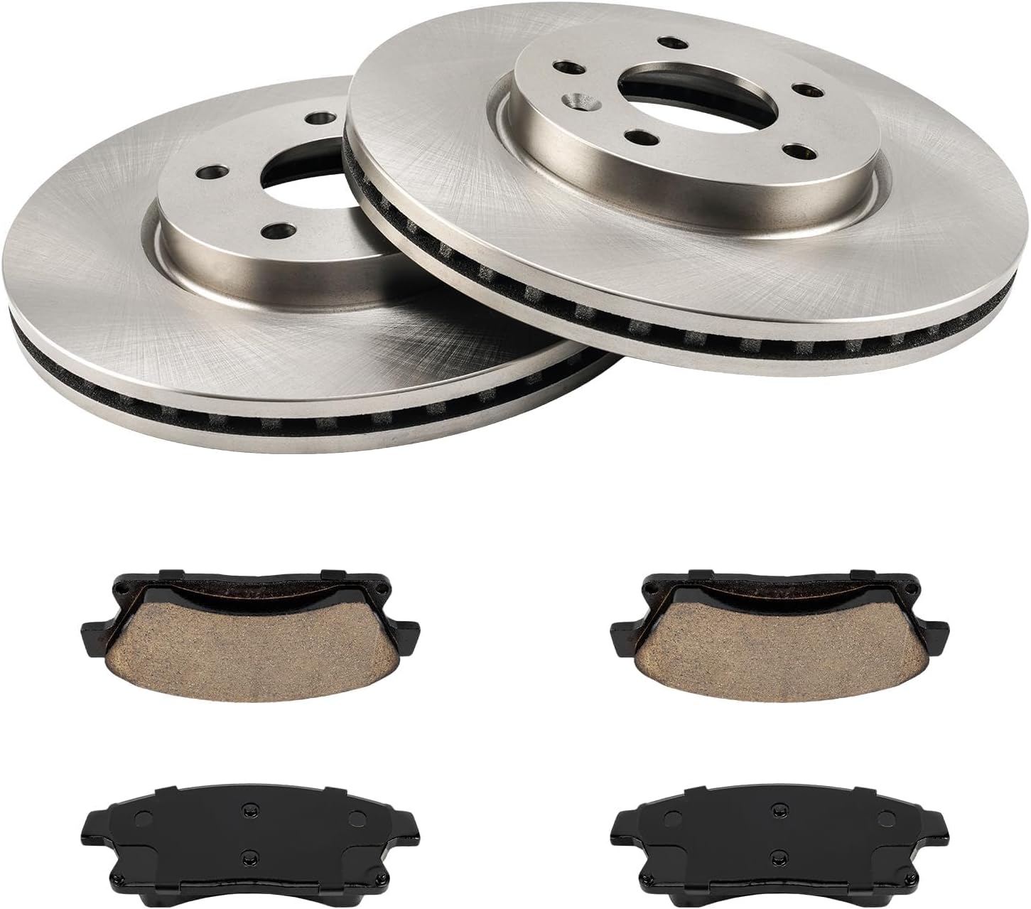 KAX Front Brake Kit for Buick Verano 2012-2017, Chevrolet Volt 2014-2015, 11.81inch Brake Rotors Pads Kit, #55195+D1467 Front Brakes