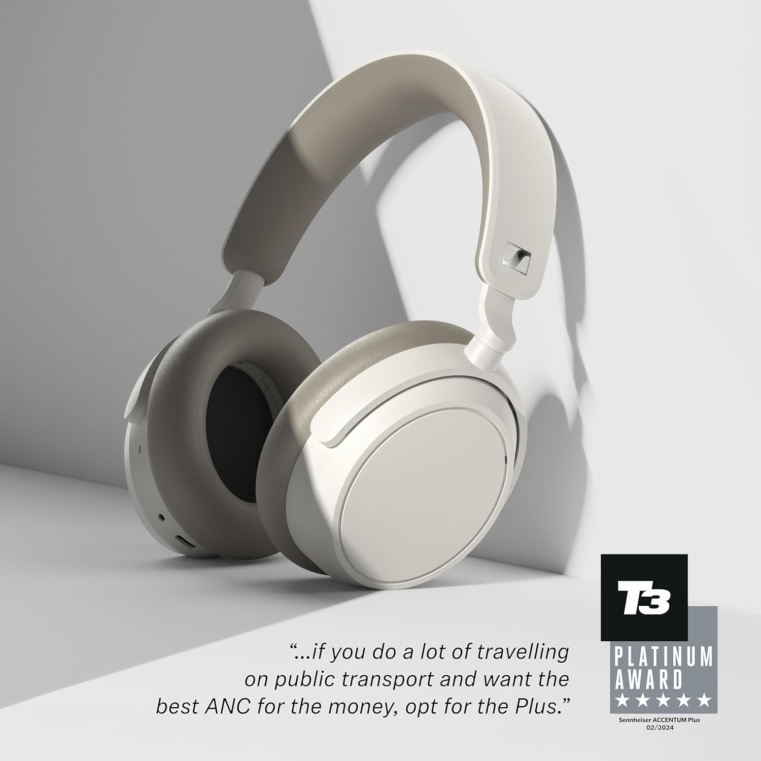Sennheiser ACCENTUM Plus Wireless Bluetooth Headphones Noise Cancelling - Quick-Charge Feature, Up to 50HR Playtime, Adaptive Hybrid ANC, Bluetooth Over Ear Headphones for Traveling, School, Black