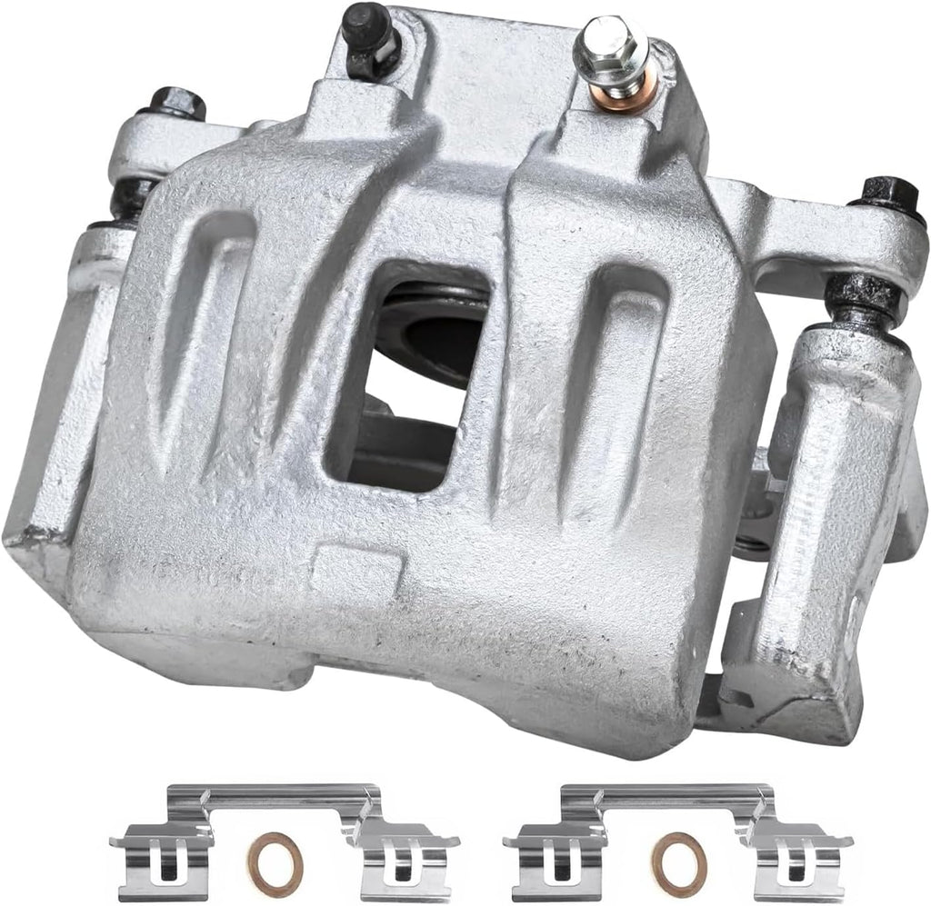 Detroit Axle - 2pc Front Brake Calipers for Dodge Challenger Charger Magnum Chrysler 300 Disc Brake Calipers with Brackets Replacement Brake Calipers Assembly