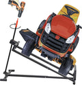 Riding Mower Jack Lawn Tractor Lift 882LBS Capacity Zero Turn Lawn Mower Ramps Lawnmower Maintenance with Manual Handle & Power Tool Extension Handle, Gray