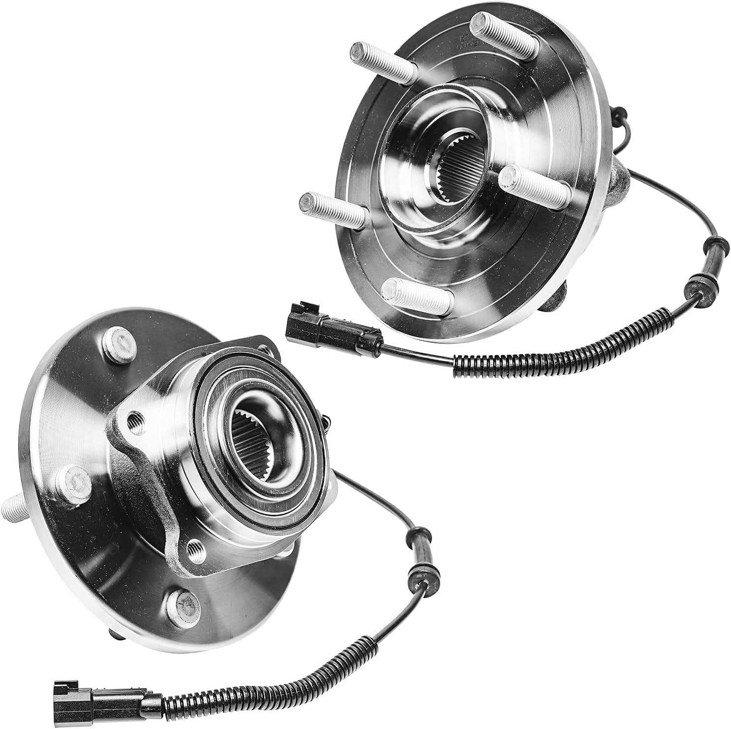 Detroit Axle - Brake Kit for 08-11 Dodge Grand Caravan Chrysler Town & Country 09-11 VW Routan, Disc Brake Rotors Wheel Bearing Hubs Wheel Replacement: 11.89' inch Front and 12' inch Rear Rotor