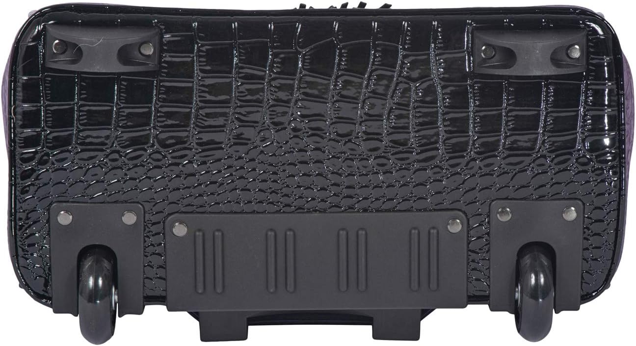 JKM and Company Alligator Compatible With Computer iPad, Laptop Tablet Rolling Tote Bag Briefcase Carryall Bag | Compatible With, Computer, iPad, Laptop, Tablet, Rolling