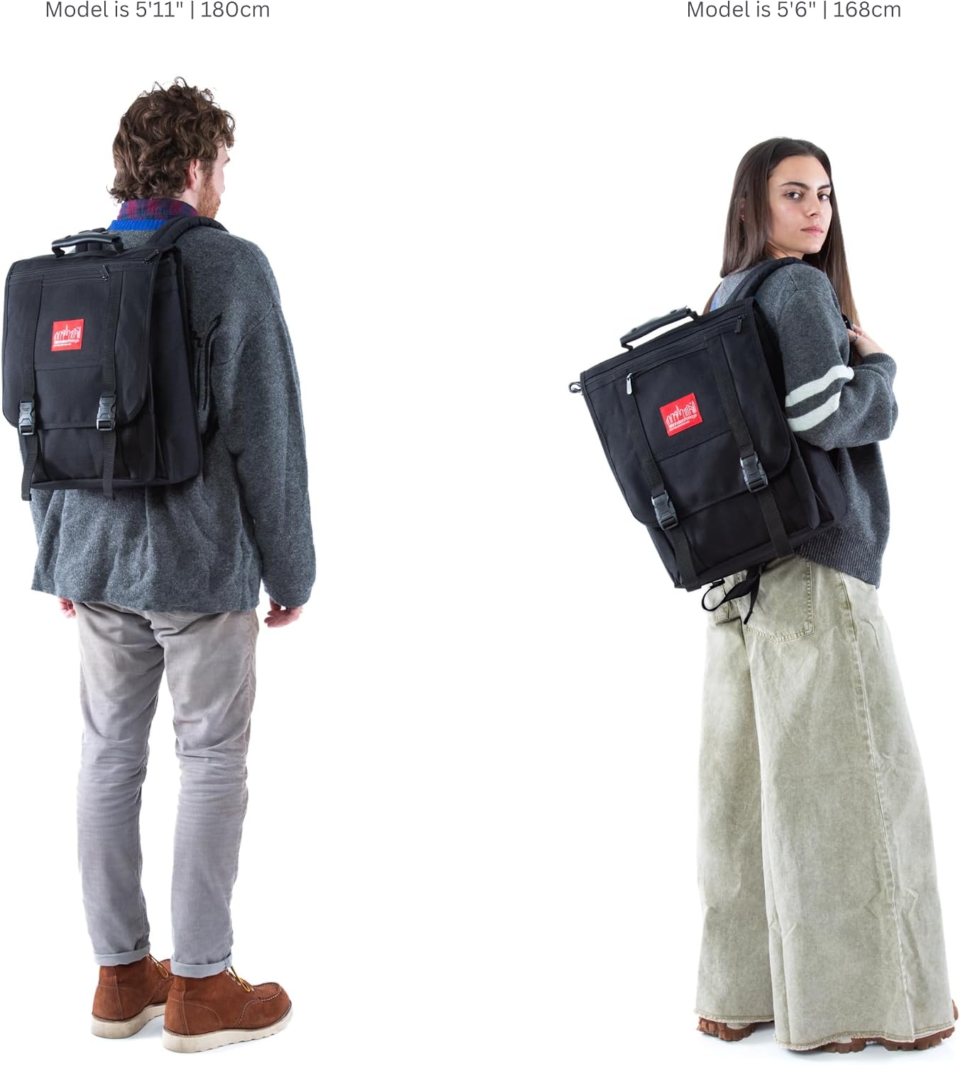 Manhattan Portage Commuter Laptop Bag Stylish Messenger Bag for Men & Women Durable Cordura Fits Up to 17' Laptop Ideal for Work College Travel (Grey)