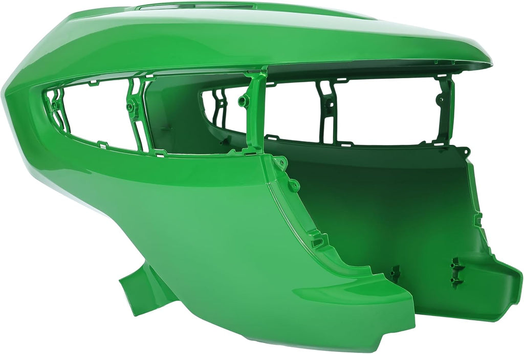 ECOTRIC Front Lawn Mower Hood Compatible with John Deere X500 Before Serial Number 020000 X520 X534 X540 Replacement for M152326 Tractor Hood Bumper Green Lawn Mower Accessories