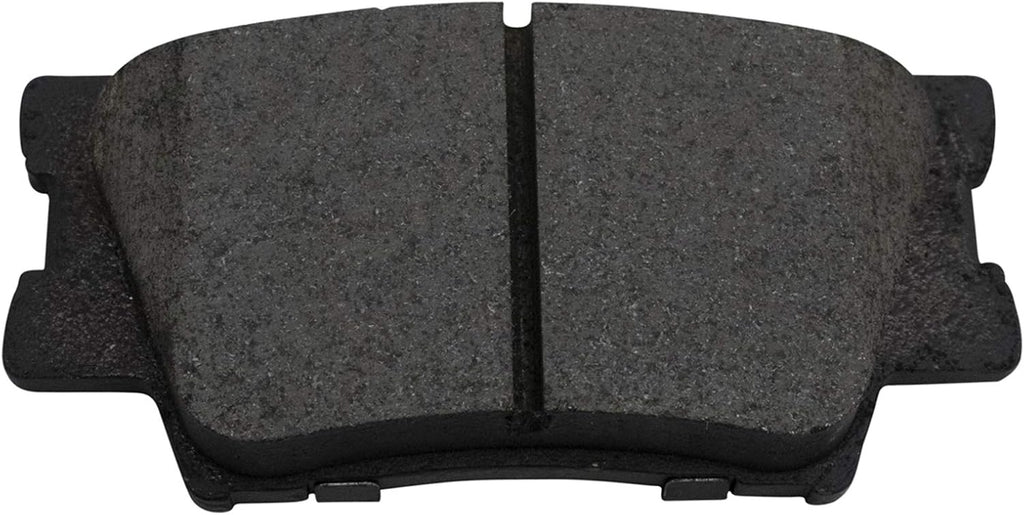 TRQ Performance Rear Brake Pad and Rotor Set Ceramic Drilled Slotted Coated Rotors Calipers Compatible with 2006-2011 Toyota RAV4