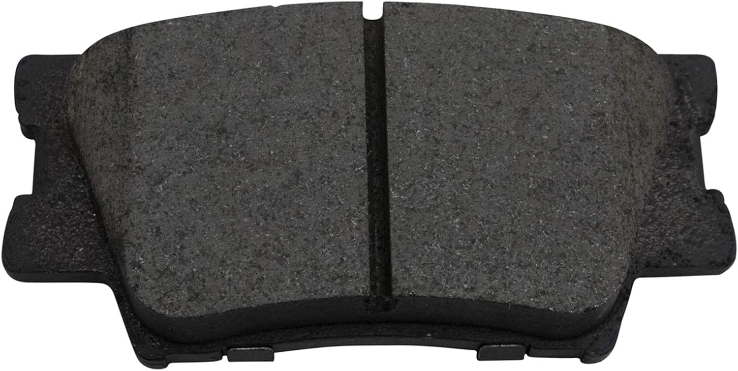 TRQ Performance Rear Brake Pad and Rotor Set Ceramic Drilled Slotted Coated Rotors Calipers Compatible with 2006-2011 Toyota RAV4